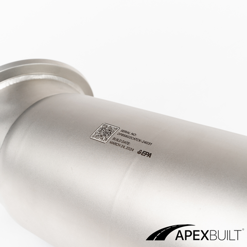 ApexBuilt® B58 GESI High-Flow Catted Downpipe – BMW/GR Supra (B58/B58TU, 2016-2025)