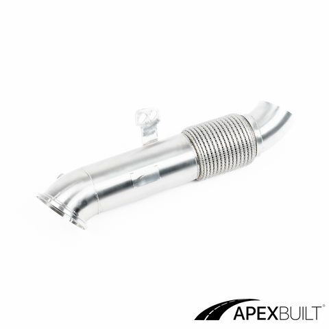 ApexBuilt® B58 4" Exit Race Downpipe – BMW/GR Supra (B58/B58TU, 2016+)