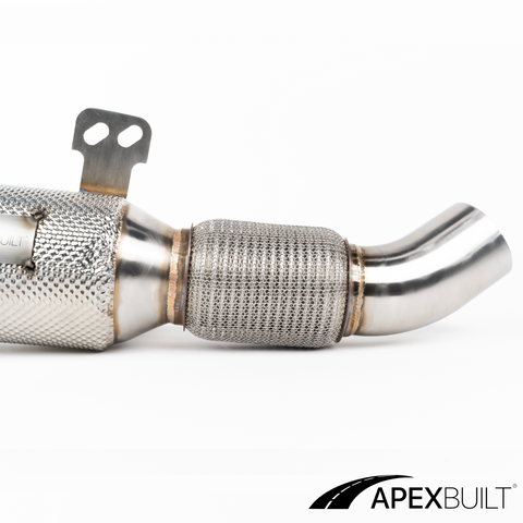 ApexBuilt® B58 GESI High-Flow Catted Downpipe – BMW/GR Supra (B58/B58TU, 2016-2025)